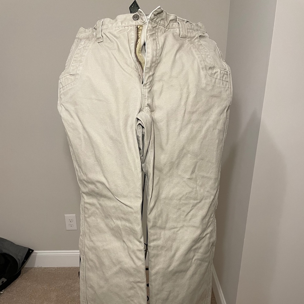 32x32 mountain khaki insulated flannel pant